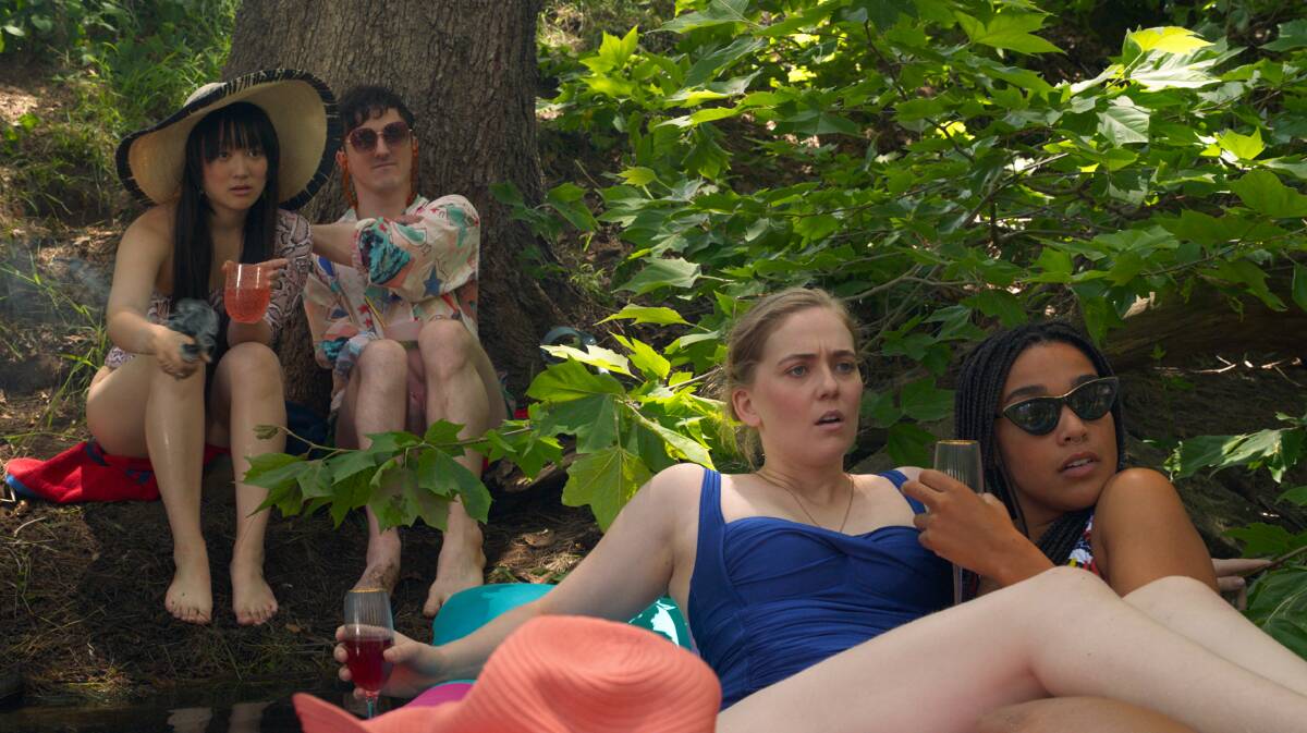 Yerin Ha, Ryan Panizza, Hannah Barlow and Lucy Barrett in Sissy. Picture: Supplied