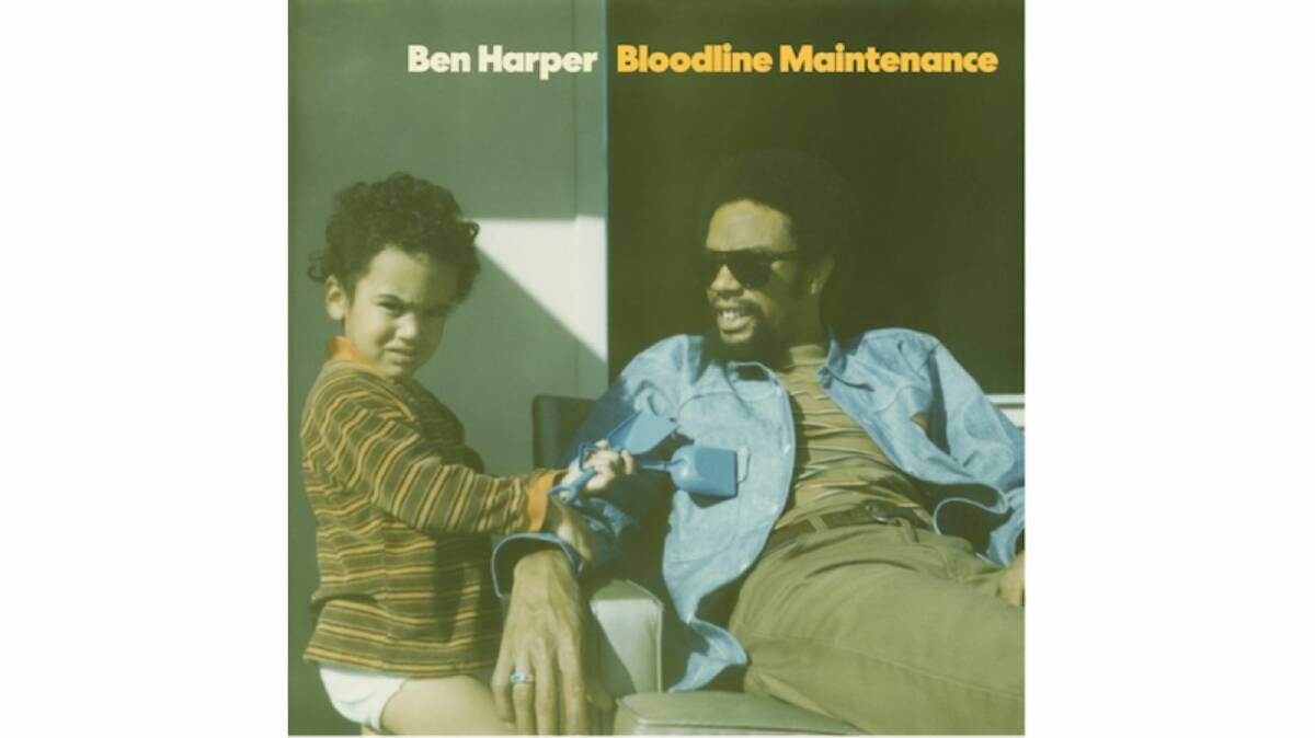 Ben Harper's album Bloodline Maintenance features a family photo of him and his father. Picture by Jacob Boll