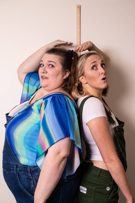 Chelsea Heaney and Sarah Ison perform their show Growing Pains later this month. Picture: TnE Photos