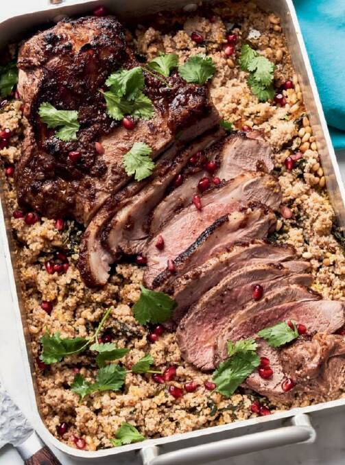 Lemon lamb with jewelled couscous. Picture: Supplied
