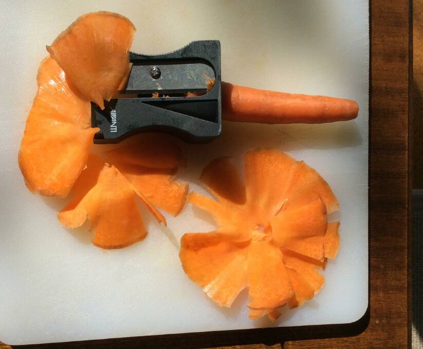 Avanti veg sharpener with carrot. Picture: Susan Parsons