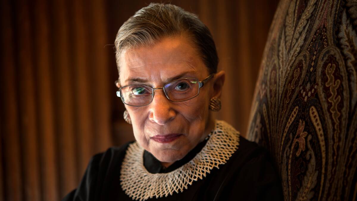 The life and legacy of Ruth Bader Ginsburg will be in the spotlight at the Canberra Writers Festival. Picture: Getty Images