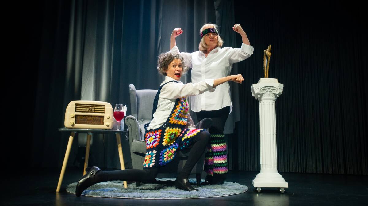 Judith Lucy and Denise Scott are back in Canberra with a new show. Picture: Karleen Minney