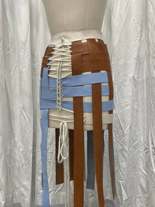 The skirt Lilli McKenzie has designed. Pictures: Supplied