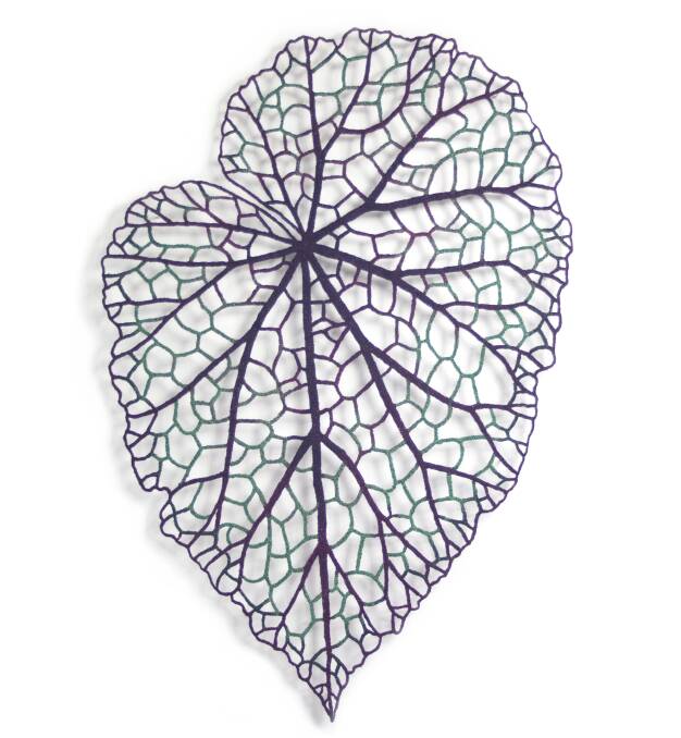 One of the pieces from the exhibition, Begonia Leaf. Picture: Supplied