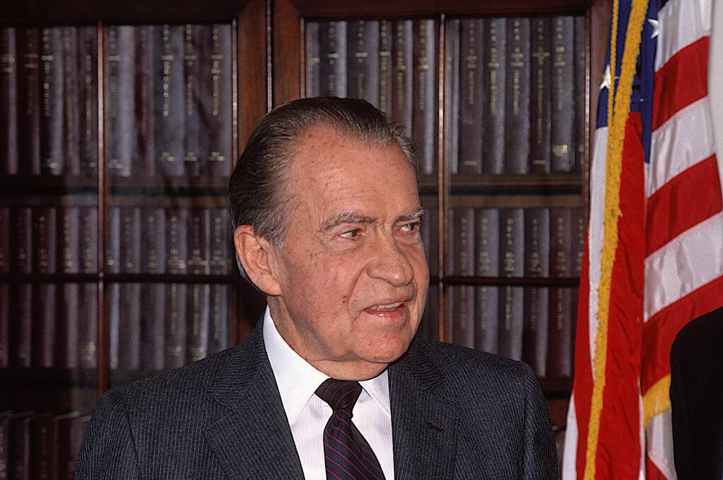 Former US president Richard Nixon in 1990. Picture: Shutterstock