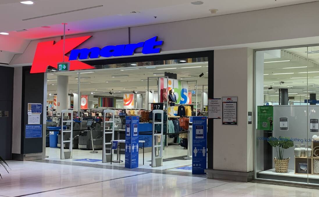 Kmart Belconnen stopped its 24-hour trading at the weekend. 