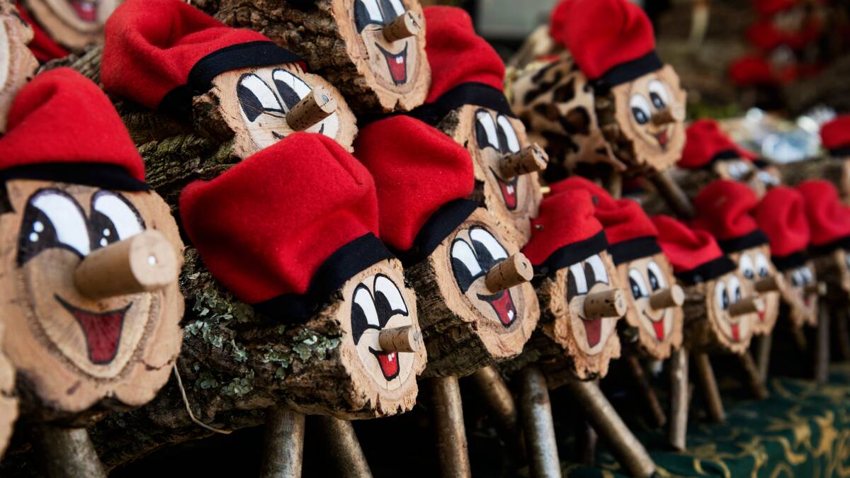 Some handmade Tio de Nadal, on sale in a Christmas market in Catalonia, Spain. Picture: Shutterstock