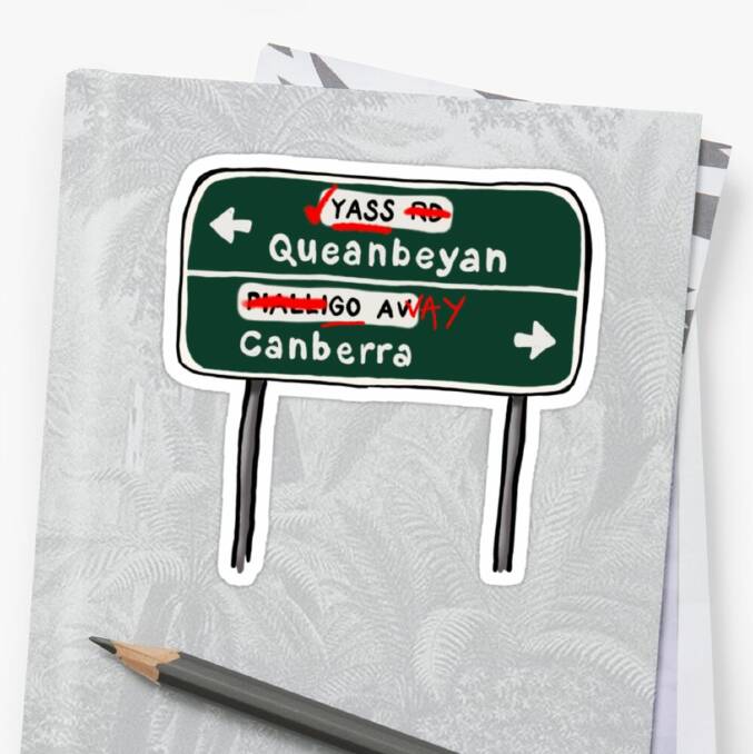 Yass Queanbeyan sticker by Oh Little Spark Art. Picture: Supplied