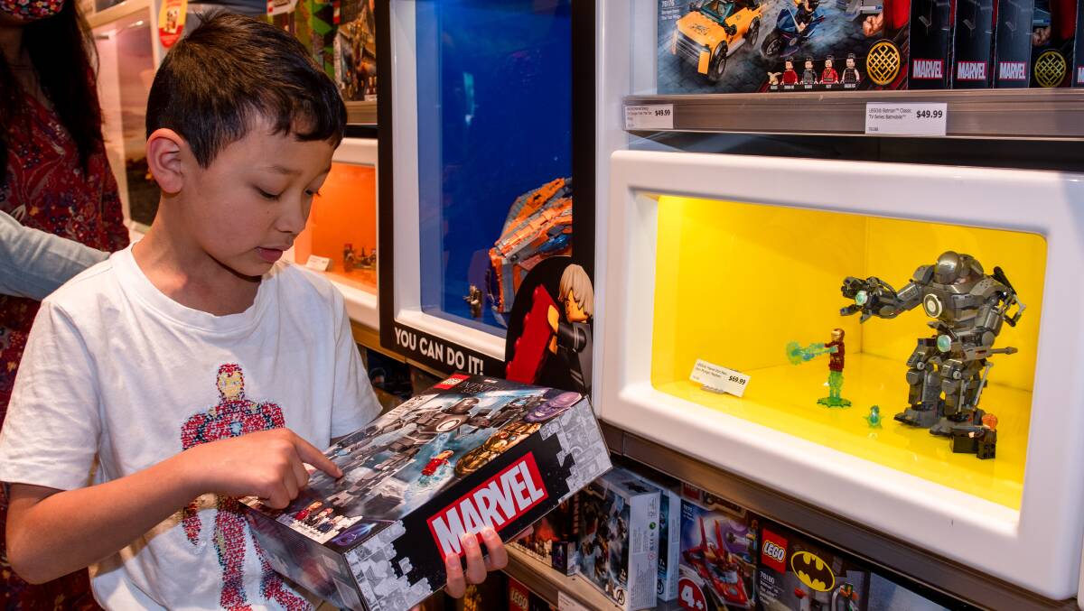 Jacob Kurtz says Marvel LEGO is where it's at. Picture: Elesa Kurtz