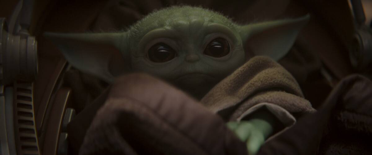 Baby Yoda in Star Wars TV series The Mandalorian. Picture: Lucasfilm