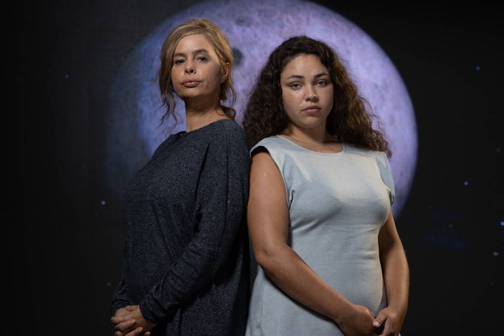 Sandy Greenwood and Kiva Simon in Canberra short film The Girl on the Moon. Picture: Gary Ramage