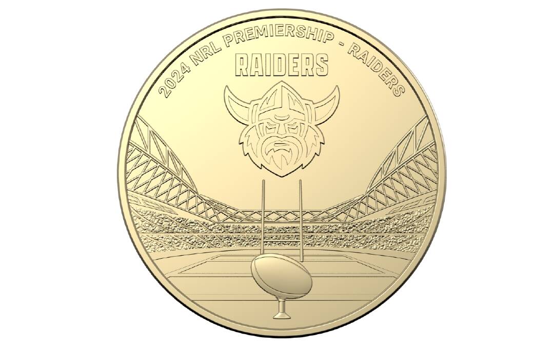 The Raiders collectable $1 coin. Picture supplied