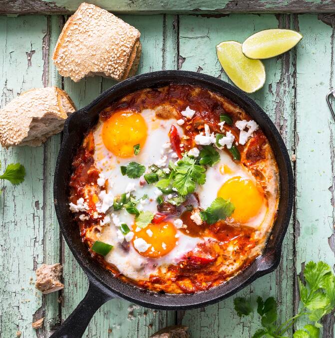 Shakshuka is originally a North African dish, but found its way to the Middle East where it became a popular breakfast dish, particularly in Israel.