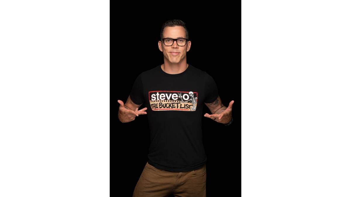 Steve-O continues to push the limits with his latest live show, The Bucket List. Picture steveo.com