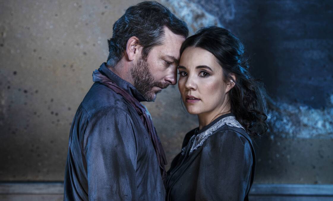 Julian Garner and Nelle Lee in Jane Eyre. Picture: Dylan Evans