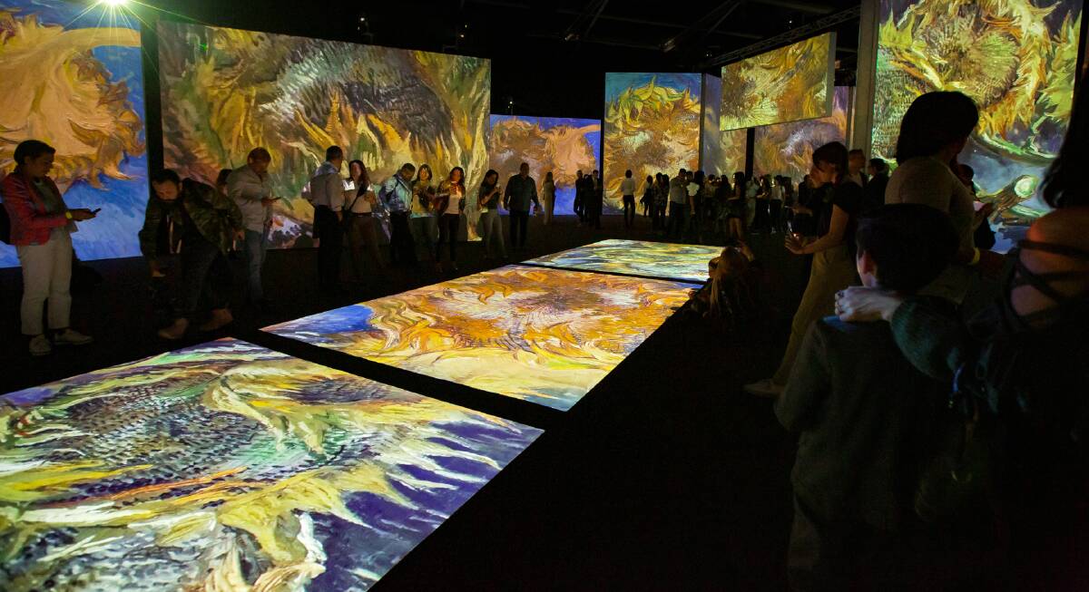 Van Gogh Alive uses the state-of-the-art SENSORY4 Gallery to project the artwork. Picture: Supplied