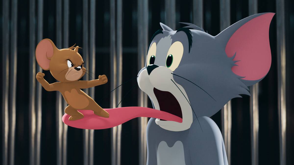 A scene from the new Tom and Jerry feature film. Picture: Warner Bros