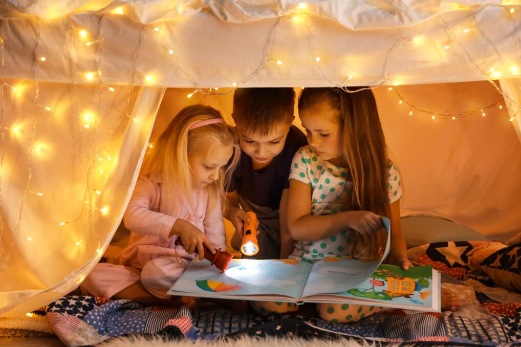 Who doesn't like a blanket fort? Fairy lights, optional. Picture: Shutterstock