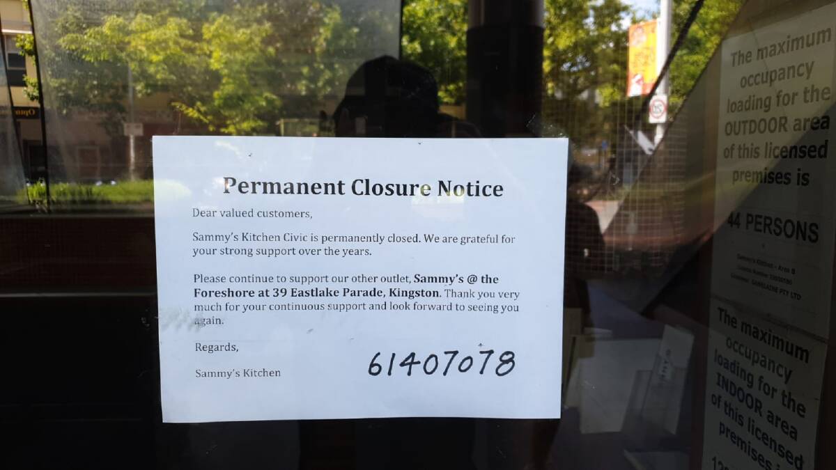 Sammy's Kitchen has closed on Bunda Street. Picture: Supplied