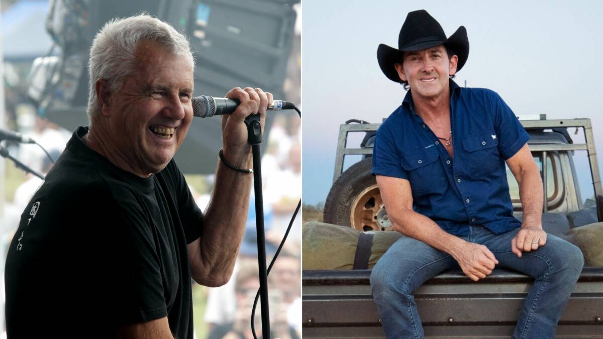 Daryl Braithwaite and Lee Kernaghan will be performing at Stage 88 on Australia Day. Pictures: Georgia Matts and supplied