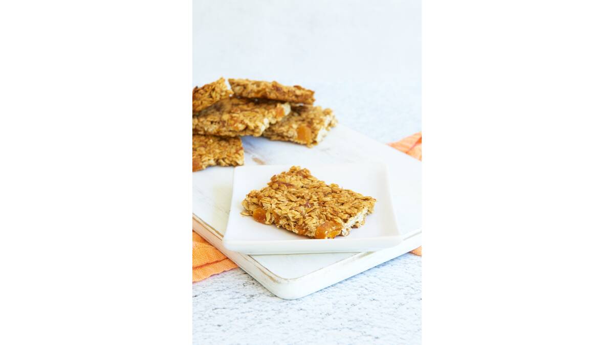 Chewy apricot muesli bars. Picture supplied