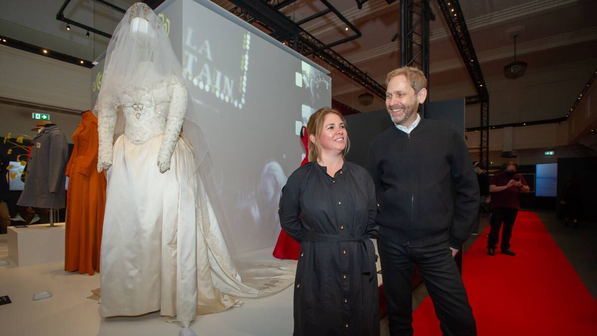 National Film and Sound Archive curator Tara Marynowsky, and chief executive Patrick McIntyre at the Australians & Hollywood exhibition. Picture: Elesa Kurtz 