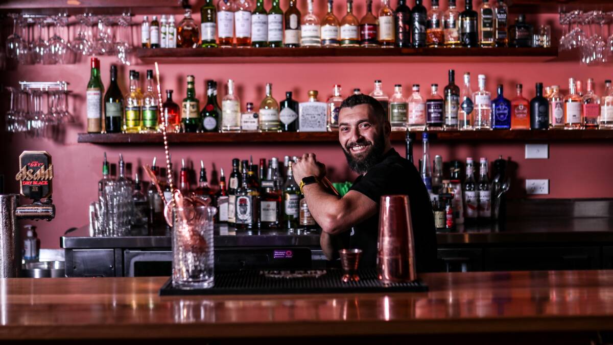 Bar Beuruit's Soumi Tannous learnt his skills in the underground nightclub scene of war-torn Beirut. Picture: Zachary Griffith/Botanist Creative