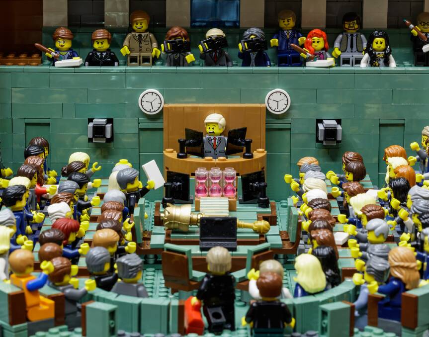 Ryan 'The Brickman' McNaught's Lego model of the senate. Picture supplied