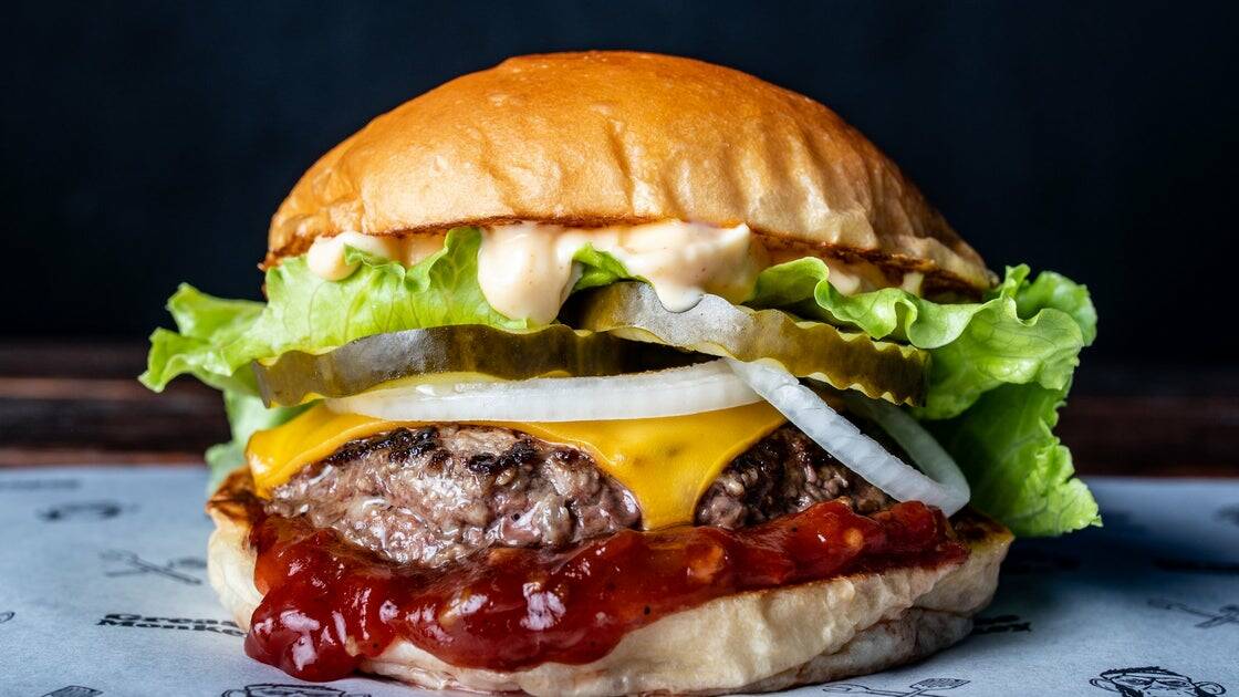 Grease Monkeys Greasy Burger has been named as the number one top most ordered dish in Australia. Picture: Supplied