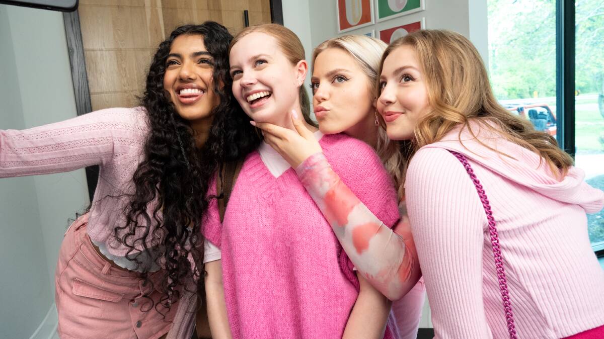 Avantika as Karen, Angourie Rice as Cady, Renee Rapp as Regina, and Bebe Wood as Gretchen in Mean Girls (2024). Picture Paramount Pictures.