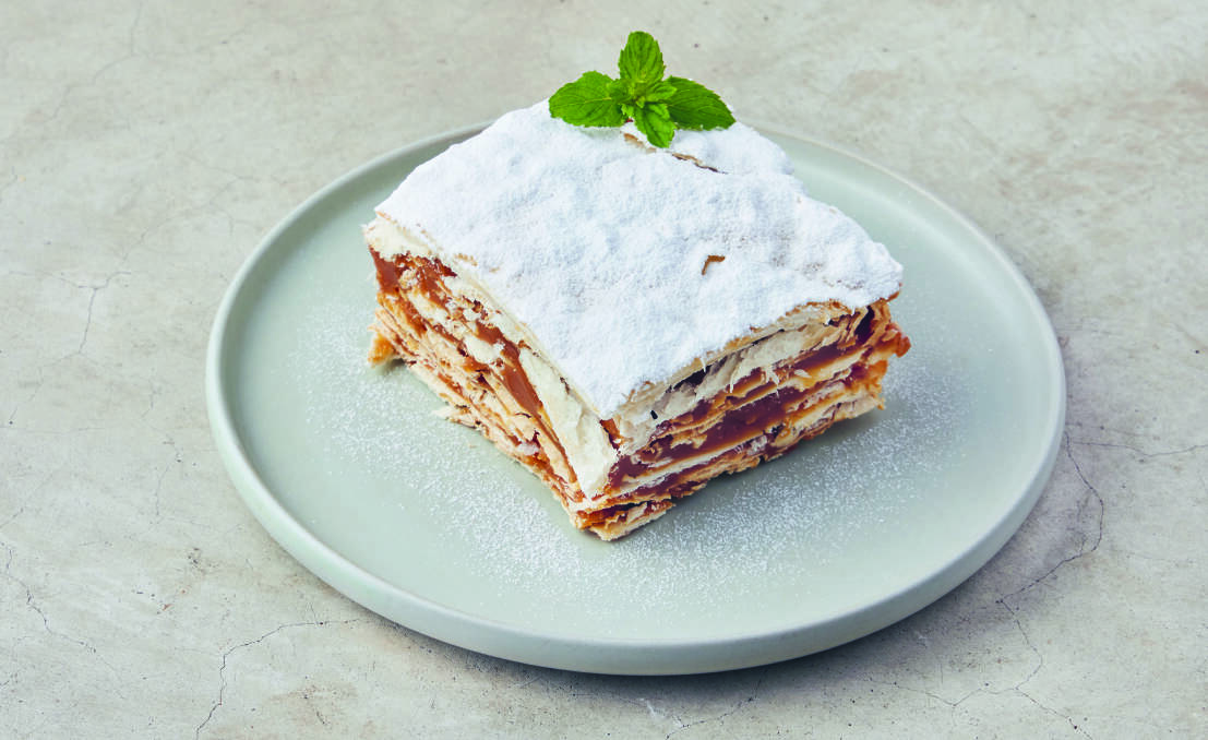Dulce de leche thousand-layer cake. Picture: Supplied

