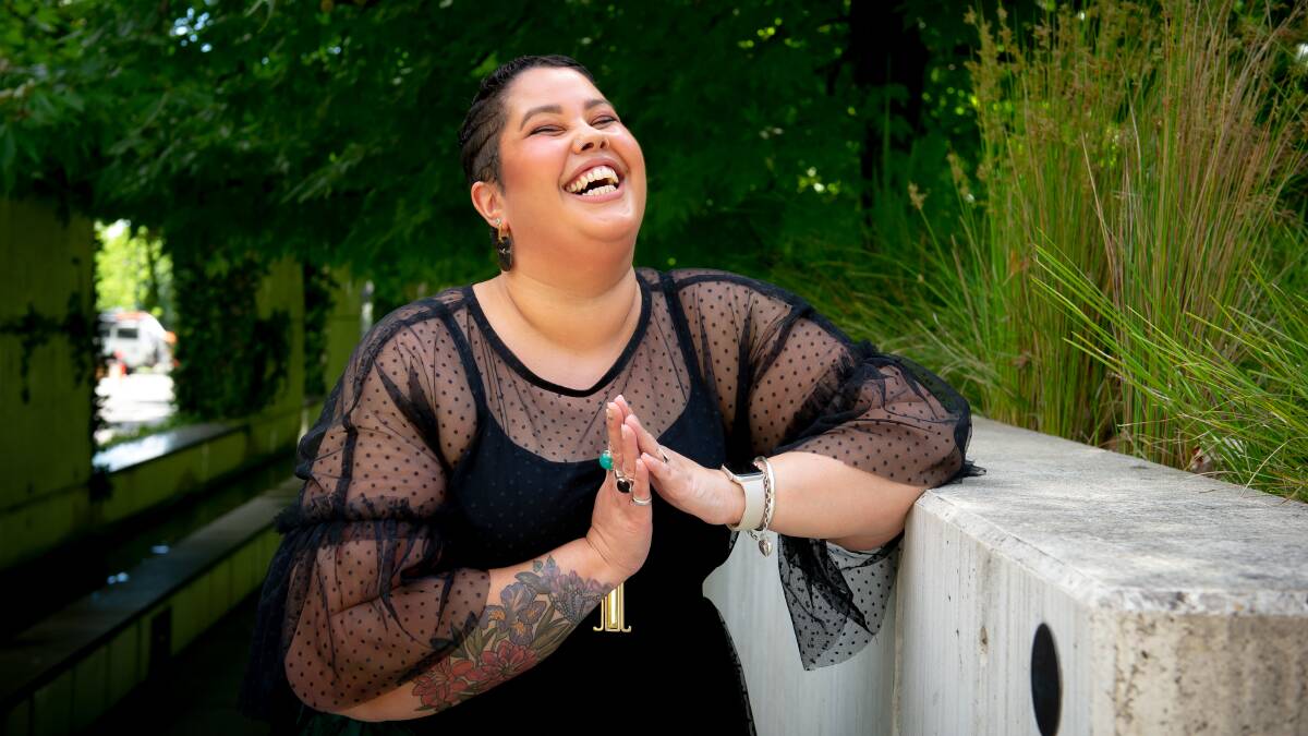 April Hélène-Horton, aka The Bodzilla, is an advocate for body acceptance and fat positivity. Picture by Elesa Kurtz