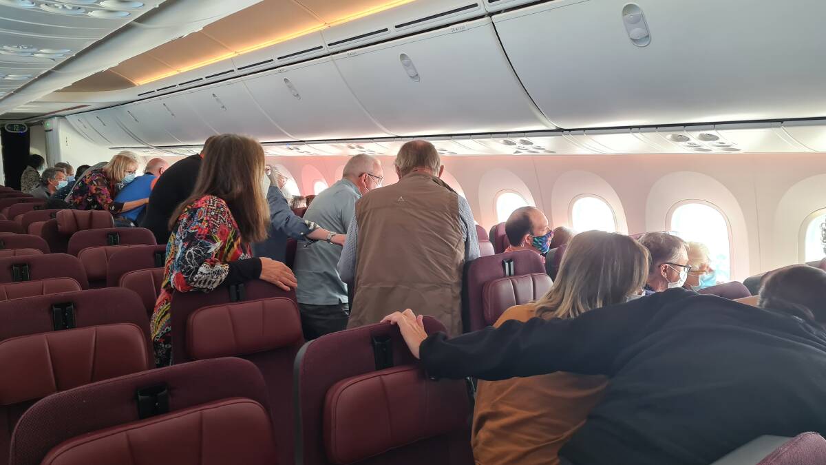 Passengers are required to swap seats halfway through the flight to make sure everyone has a window view.