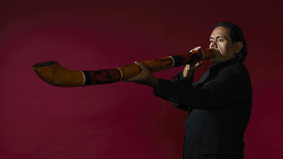 Acclaimed didgeridoo player and composer William Barton will be part of this year's programming. Picture supplied