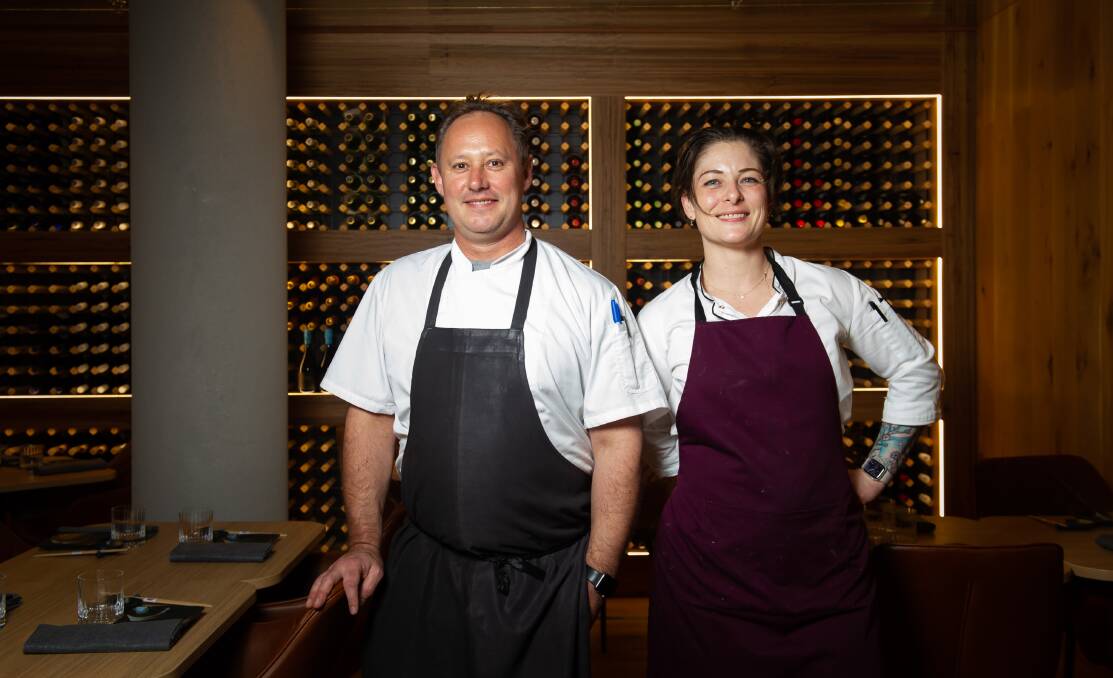 Executive chef Shaun Presland and head chef Maria Sheslow. Picture by Elesa Kurtz