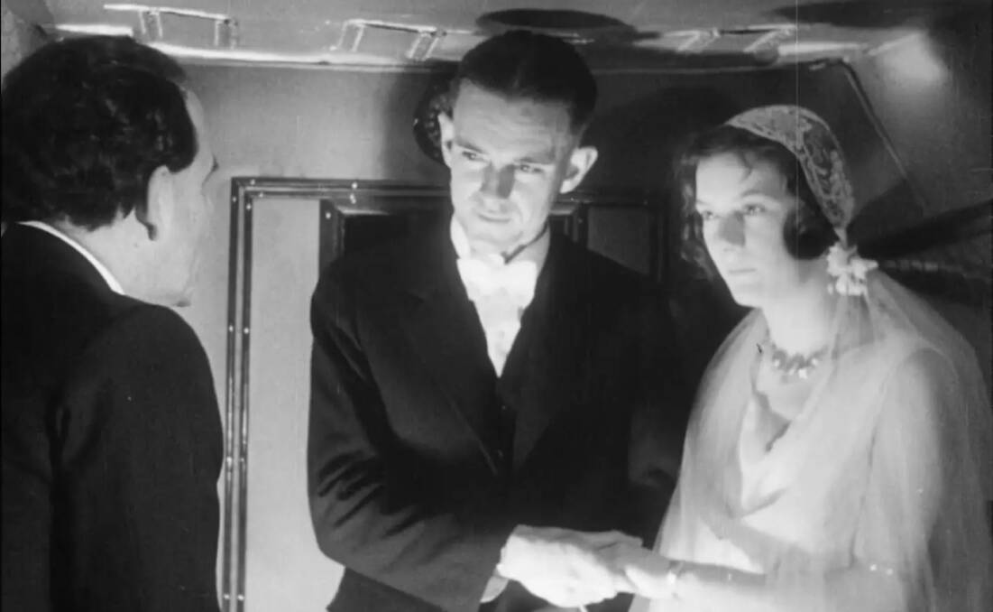 A clip from John and Gladys Cousemacker's wedding video. Picture: National Film and Sound Archive