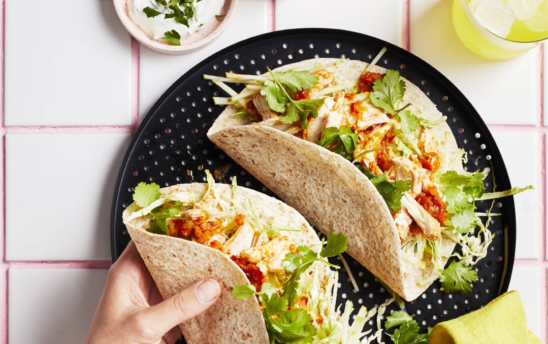 Pulled chicken tortillas. Picture: Supplied