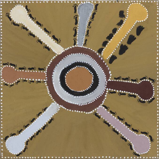 Betty Carrington's Gija Tribes 2020 that features in Nancy Sever's latest exhibition. Picture: Supplied