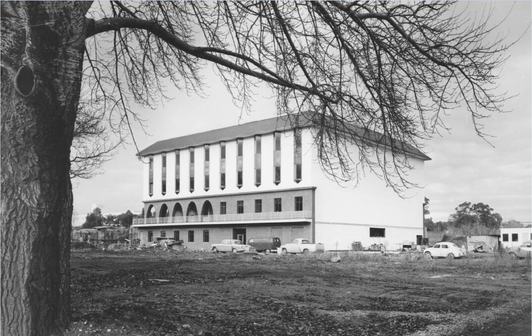 View of the nearly completed J.B. Chifley Library on June 13, 1963. Picture: Supplied/Commonwealth News and Information Bureau