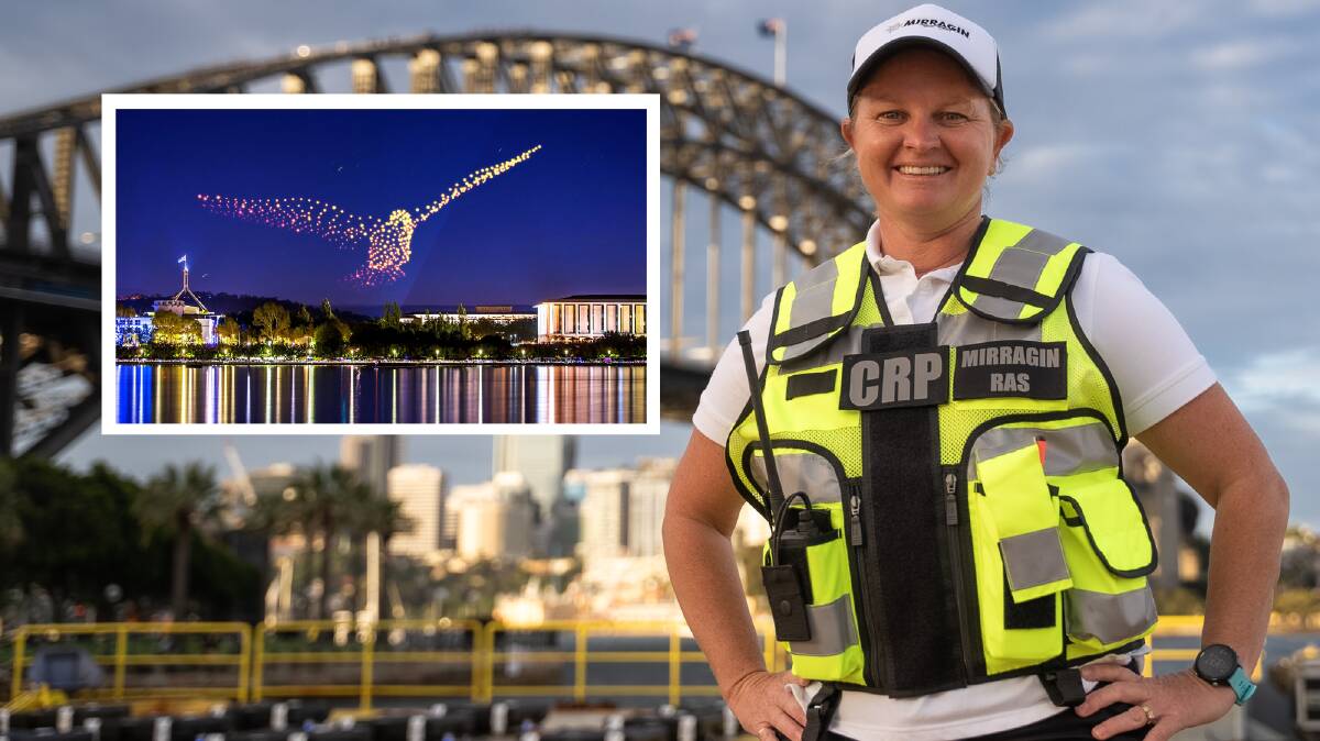 Sue Osborn, head of flight operations for Flight: Drone SkyShow, which heads to Canberra later this month. Pictures supplied