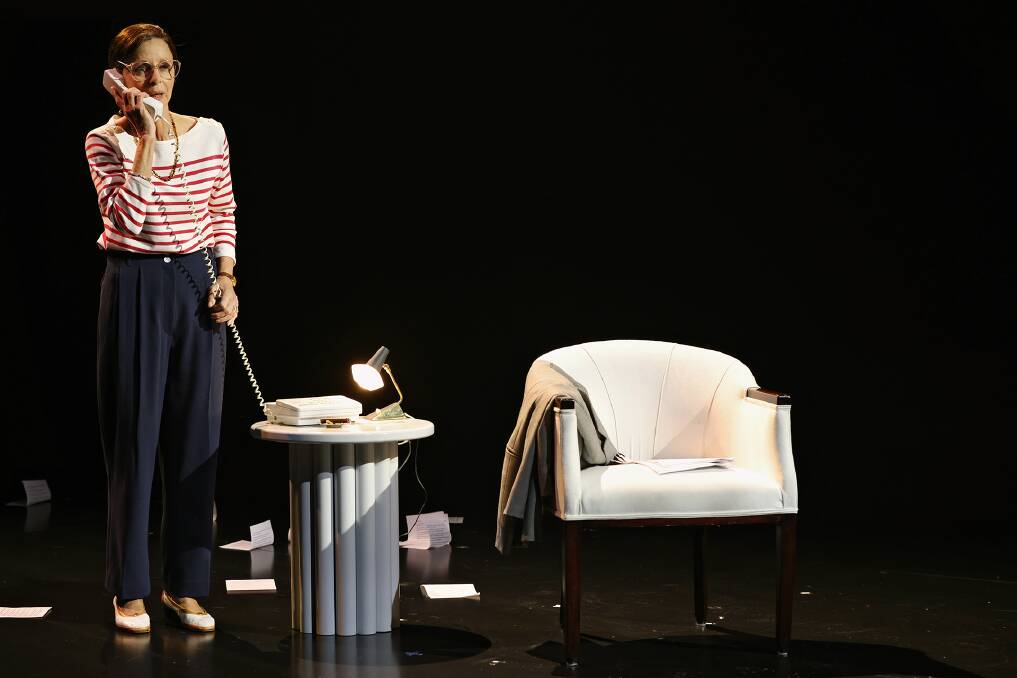 Heather Mitchell steps into Ruth Bader Ginsburg's shoes in Suzie Miller's latest play, RBG: Of Many, One. Picture by Prudence Upton