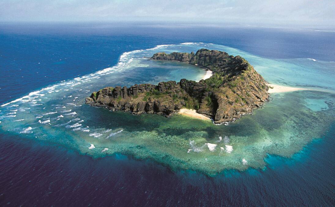 Fringed with beaches, Waier Island looks like a tropical croissant. Picture: Supplied