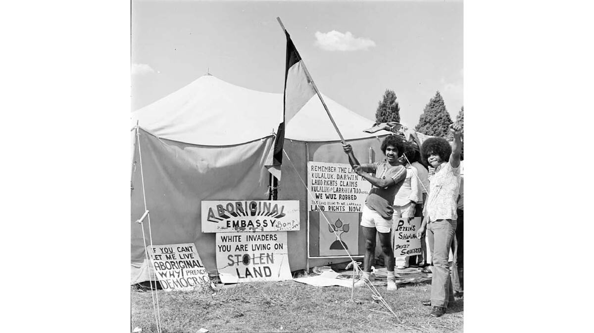 Ningla A-Na, the 1972 documentary that captured the creation of the Aboriginal Tent Embassy, will be screened at the National Film and Sound Archive. Picture Smart Street Films
