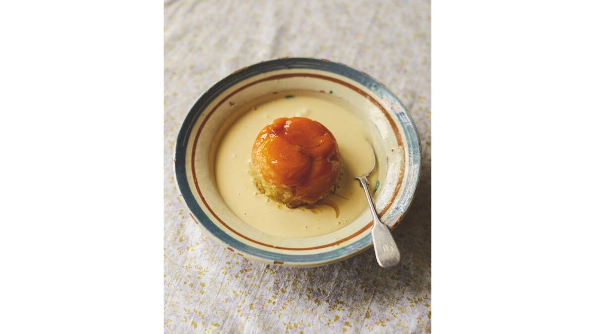 Steamed apricot sponge. Picture supplied