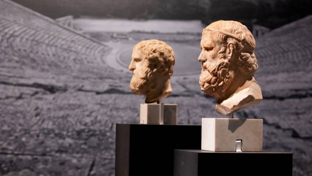 Inside the Ancient Greeks: Athletes, Warriors and Heroes exhibition. Picture: Sitthixay Ditthavong