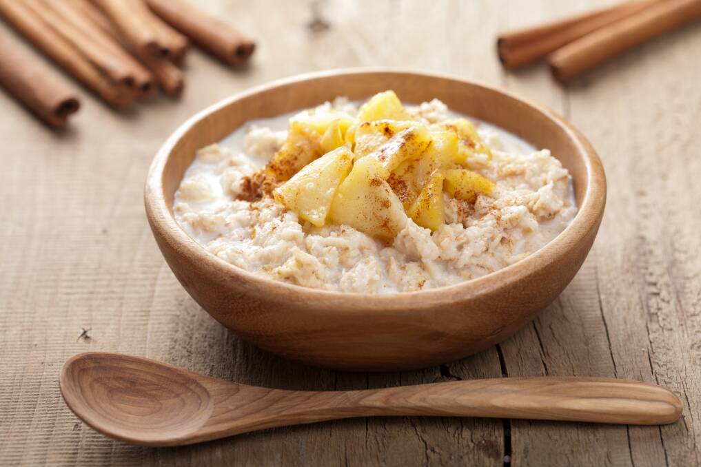 The apple portion of the porridge recipe will also make more than enough for two serves, so you could even plan on having it for more than one breakfast. Picture: Shutterstock