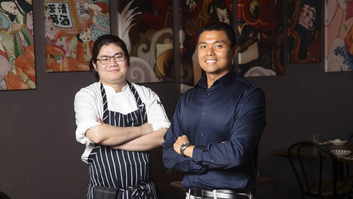 Head chef William Xiang and general manager Nino Jesus Cadag. Picture by Keegan Carroll
