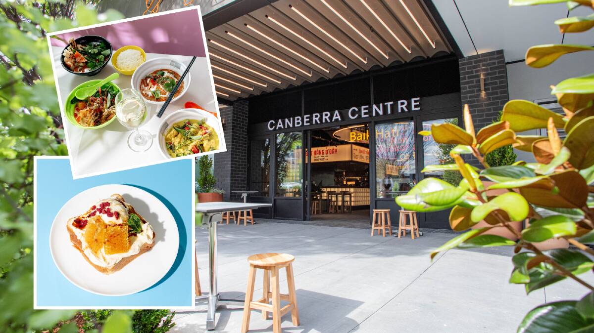 The Canberra Centre's dining precinct Tiger Lane has opened two new eateries and an outdoor area. Pictures by Zach Griffith and Ben Calvert