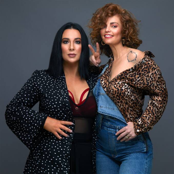 Michelle Mitchell and Franki Droulias are the duo behind the Franki and Michelle podcast. Picture: Robert Coppa Photography
